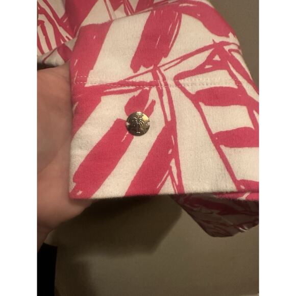 Lilly Pulitzer Estrada Shift Dress Capri Pink Yacht Sea Size Large Sleeveless - Picture 5 of 10